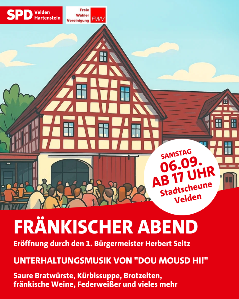 Einladung zum Fränksichen Abend 2025 Bild